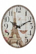 Настенные часы Париж овальные