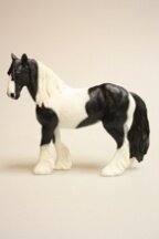 Статуэтка Лошадь черно-белая